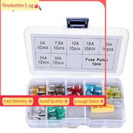 【FINE】70Pcs small Automotive Fuse Assortment Kit 5, 7.5, 10, 15, 20, 25 & 30 Amp Mixed