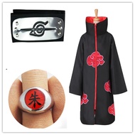 Naruto Costume Akatsuki Cloak Cosplay Sasuke Uchiha Cape Itachi Clothing S-XXL