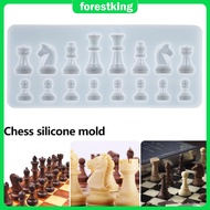 International Chess Shape Mold Silicone Chess Resin Mold DIY Crystal Clear Epoxy International Chess