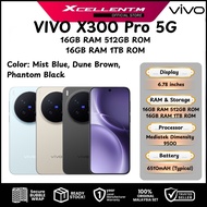 VIVO X300 Pro 5G [32GB*(16+16)GB RAM 512GB ROM / 32GB*(16+16)GB RAM 1TB ROM] - Original VIVO Malaysi