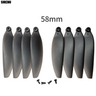 SIRENU Folding Propeller Blades, Universal 58mm/66mm Remote Control Drone Parts, Black Plastic Quadc