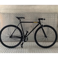 Cranston Fix Fixie. Single Speed Bicycle. 2026. Leisure Bike. Urban Bicycle. Gloss Black With brake.