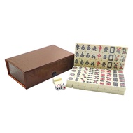 1 Set Game Game Set For Style Case Mahjong Game Mahjong Sets Classic Gathering Party Game Mahjong Board Game for Game Travel Party Home