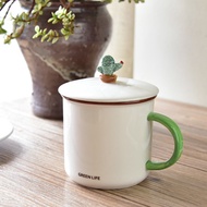 Ceramic Cup mug Cup with cover creative classic mug vintage retro faux enamel mug ceramic mug