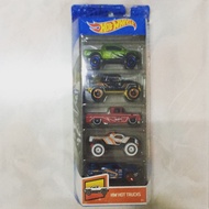 Hot Wheels 5 Pack HW Hot Trucks New 4x4s and Trucks