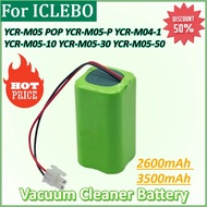 New 14.8V 3500mAh Robot Vacuum Cleaner Battery for ICLEBO YCR-M05 POP YCR-M05-P Smart YCR-M04-1 YCR-