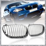 (TFAW) Front Bumper Chrome Sport Wide Kidney Grille Grill For E60 E61 5 Series M5 2003-2009 51137065
