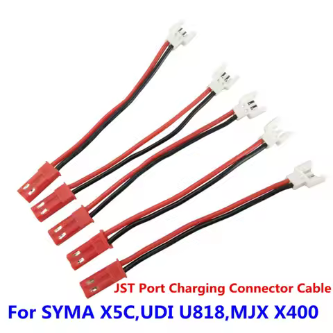 Replacement Charger Cable for SYMA X5C Drone 3.7V LiPo Battery JST PH 2.0 Plug - Fits UDI U818 MJX X