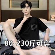 Men's pajamas men's pajamas men's pajamas men's pajamas men's pajamas Short-Sleeved Shorts Cotton Lo