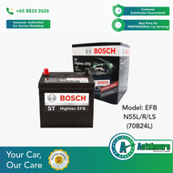 AutoInsure Bosch Car Battery EFB N55L (70B24L) (Doorstep Delivery)