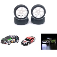 4Pcs Hard Plastic Drift Tire Tyre Wheel For Wltoys 284131 K969 K989 P929 Mini-Z Mini-Q Mini-D 1/28 R