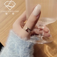 Simple Style S925 Sterling Silver Korean H Letter Ring S925 Ring Simple Ring Sterling Silver Ring Si