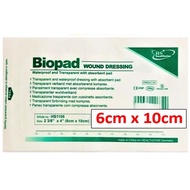 BIOPAD WOUND DRESSING WATERPROOF (6CM x 10CM)