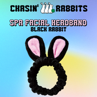 CHASIN' RABBITS Spa Facial Headband - Black Rabbit