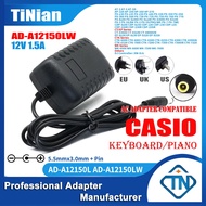 12V 1.5A AC/DC Adapter AD-A12150LW for CASIO CDP-235R CDP-S100 CDP-S150 BK/WE CT-X3000 CT-X3100 CT-X