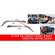 J134S06 FUSO FK DM658 FM657 FN627 CHROME DOOR VISOR SET