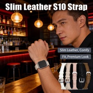 For 42mm IWatch Series 10, strap Iatch 46mm Leather Slim /Vivid