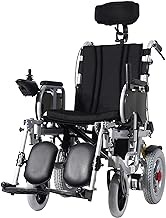 Fashionable Simplicity Electric Wheelchair With Reclinable Backrest Power Compact Mobility Aid Wheelchair 360° Adjustable Position Joystick Adjustable Headrest
