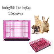 PET CAGE CRATES - Folding Cage for Dog Cat House Poodle Small/Medium Dog Cage Cat Rabbit Pet Cage Foldable Outdoor Pet