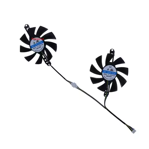 2Pcs/Set,Video Card Fan,XY-D09015B,For PELADN RX5600 6GB,For PELADN GTX 1660Ti 6GB Gaming,For PELADN
