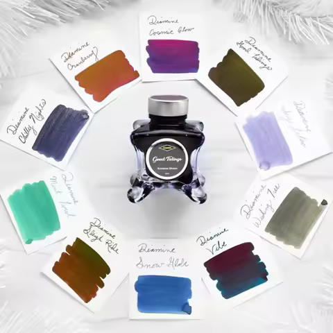 Original DIAMINE Limited Fountain Pen Ink 50ml Octopus Glass Bottle Shimmer Ink for Journal Handwrit