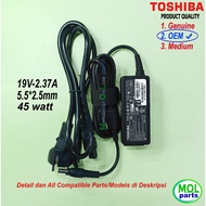 Toshiba Z830 Charger Adapter. Z835 Z930 Z935 19V 2.37A 5.5X2.5 OEM