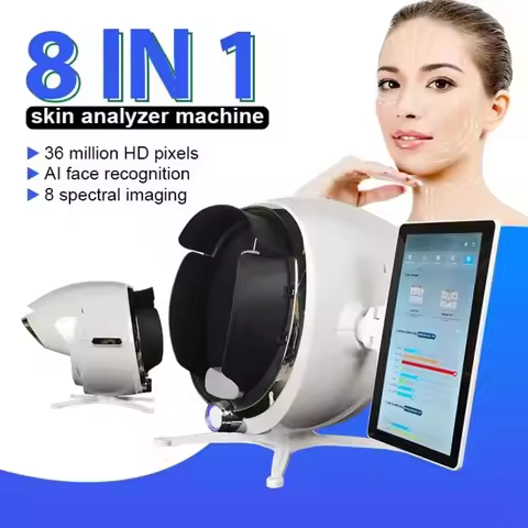 Epilator 3D Skin Scanner Care Facial Analyzer Monitor Magic Mirror Portable Testing English Detector