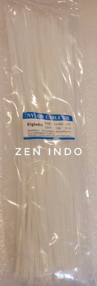 readii- Label Kabel / Marker Ties 3.6x300mm Qty 100pcs Putih Nylon 66 Spectra
