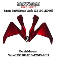 Cover RL fr front wing body front side vario 125 150 led old K59 right Kiri set Red Maroon Maroon