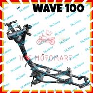 HCS WAVE 100 WAVE100 Frame Body Comp Chassis Tulang Body Badan Chasis