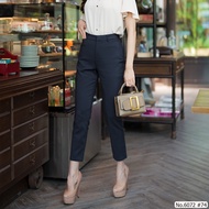 (S-3XL) Maristar กางเกงขายาว 9ส่วน Cropped​ Pants Fabric : Double Poplin เนื้อผ้านุ่มและยืดหยุ่น​ได้