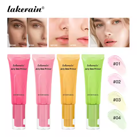 Lakerain Jelly Dew Primer Makeup Long Lasting Moisturising Semi-transparent Jelly Texture Pre Makeup