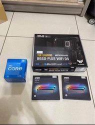 Asus Tuf B660 plus wifi + Intel i5 12400f + Ram Klevv RGB 32GB