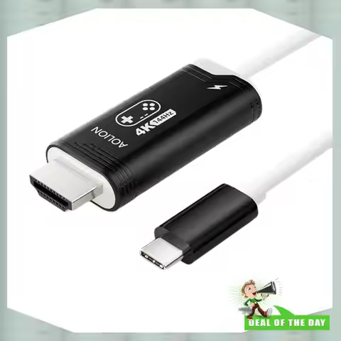 24-Hour Delivery Aolion High-Speed USB C To HD Cable 4K 144HZ For Switch 2 TV Laptop Game Accessorie