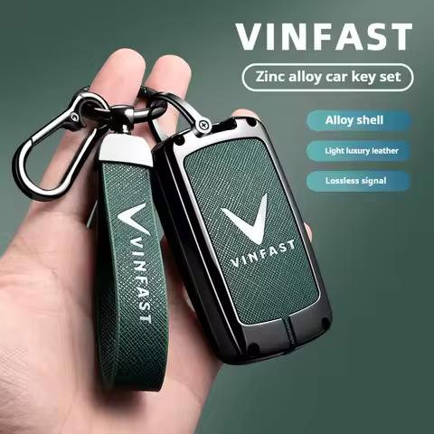 Zinc Alloy Car Key Cover Shell For Vinfast VF3 5 6 7 8 9 31EV 32EV 33EV LUX A2.0 SA2.0 V8 E34 / VF8