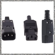 (GJFZ) 3Pcs 250V 10A Power Connector - 2Pcs IEC 320 C14 Plug To C13 Socket & 1Pcs IEC-320 C14
