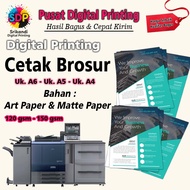 Brochure Printing Flyer A5 Art Paper Brochure Printing 1 Side 2 Sides