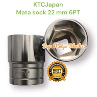 MATA KTC 22 mm 6 PT 1/ 2 inch socket wrench original KTC Japan 22 mm socket wrench B4-22 / Workshop 