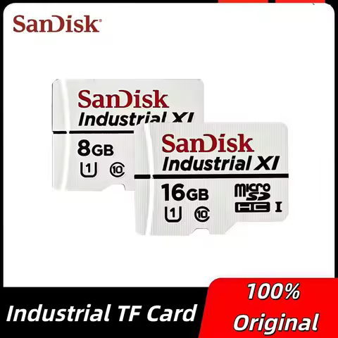 Original SanDisk Industrial Grade Memory Card 8GB 16GB C10 U1 TF Card Micro SD Card Wide Temperature