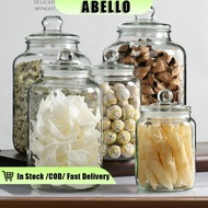 Airtight Glass Bottle Storage Container Jar For COOKIE BISCOTTI Spice Food Storage Bottle With Cover