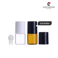 2ml Glass Roller with Glass Ball / Botol Minyak Wangi Roll On / Perfume tester GB72