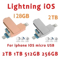 USB Flash Drive For Ios Iphone Lightning MicroUSB Metal Usb3.0 Flash Drive For IPhone X/8 Plus/8/7 P