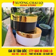 [COMBO of 3 PCS] Body Cream Jar K100 K200 K300 Luxurious Gold Polish | Cosmetic Jar 100g 200g 300g