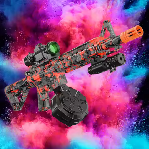 Blaster With Drum Electric Gel Ball Blaster Toys, Manual/Automatic Eco-Friendly Splatter Ball Blaste