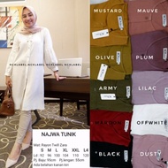 100 % NEW NAJWA TUNIK BY NCK LABEL , TUNIK MURAH, RAYON TWILL ZARA