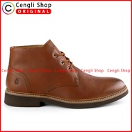 HM013 SEPATU BOOT HUSH PUPPIES PRIA ORIGINAL FORMAL KULIT COKLAT BROWN