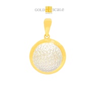 Gold Scale Jewels 916 Gold Hemisphere Pendant