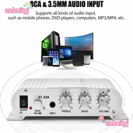 ANHUITYJ Audio Amplifier, 2.1 Channel High Power Output Digital Power Amplifier, Professional Stable