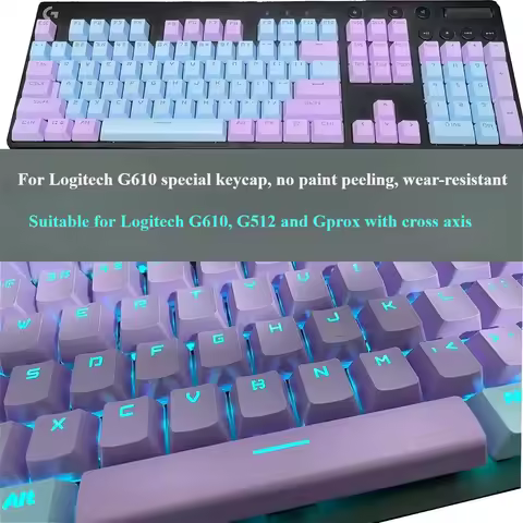Logitech g610 keycap special pbt keycap g512c gprox light transmission anti-oil color e-sports wear-