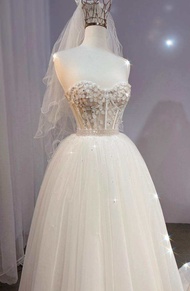 Áo Croset định hình đính hoa